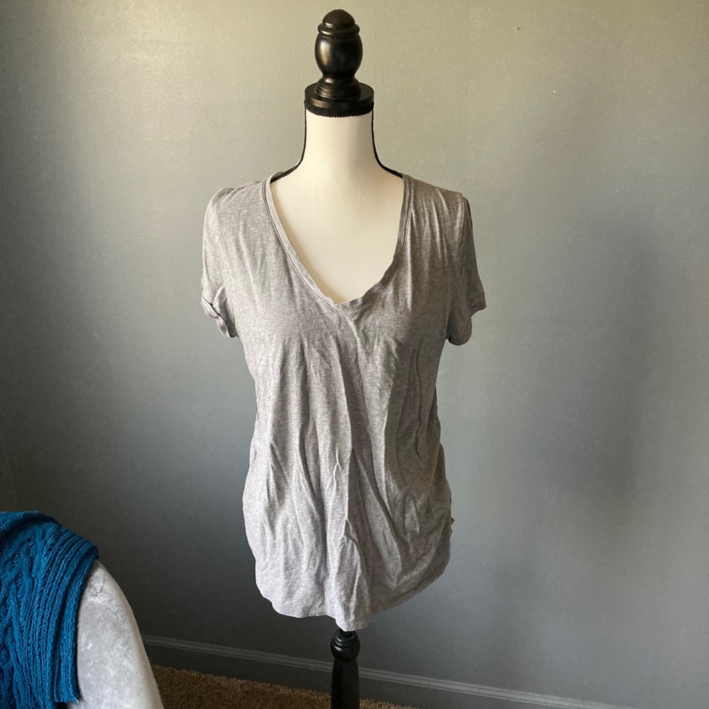 Gray maternity tee shirt